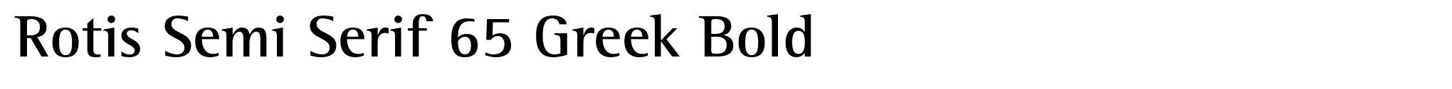 Rotis Semi Serif 65 Greek Bold image